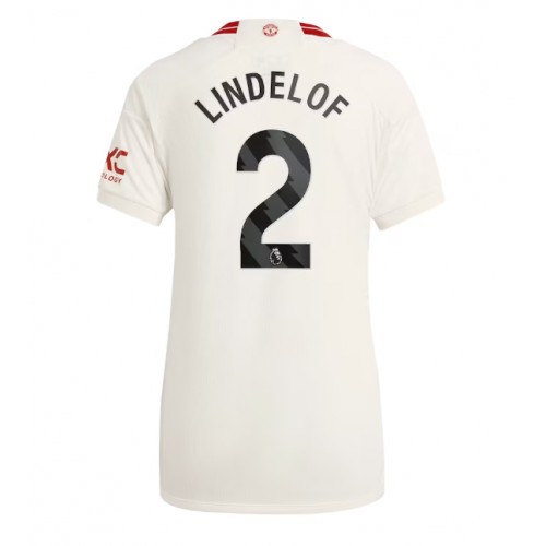 Maillot de foot Manchester United Victor Lindelof #2 Troisième Femmes 2023-24 Manches Courte